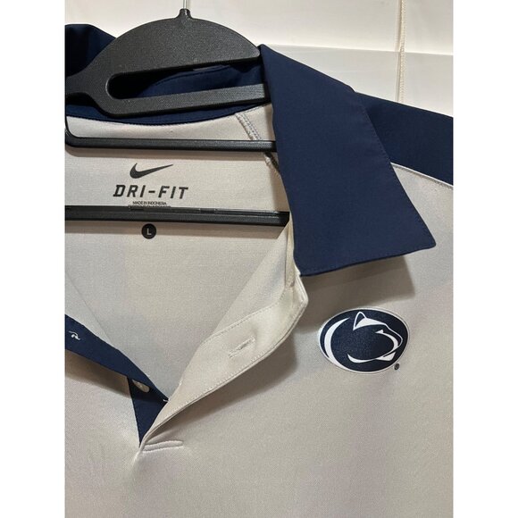 Nike DriFit Penn State Nittany Lions Polo‎ Shirt - Size L - Picture 2 of 3